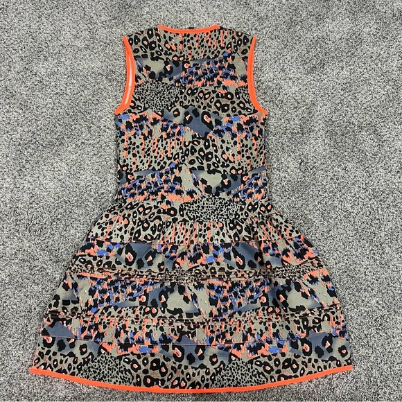 English Rose Grey Neon Sleeveless Drop Waist Mini Dress Cotton Women’s Size S - Picture 8 of 8